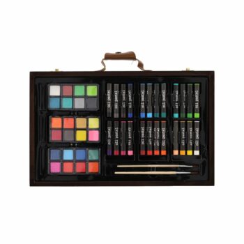 Sada na maľovanie - Art box kreatívna sada 79ks v drevenom kufríku vo fólii 37x23x5cm
