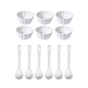Sada porcelánových misiek Round, 12 dielov