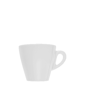 Šálka na kávu z porcelánu v minimalistickom dizajne. Tento porcelán ocenia nároční zákazníci v každej domácnosti. Šálka je vhodná do umývačky riadu aj mikrovlnnej rúry.