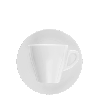Šálka na kávu z porcelánu v minimalistickom dizajne. Tento porcelán ocenia nároční zákazníci v každej domácnosti. Šálka je vhodná do umývačky riadu aj mikrovlnnej rúry.