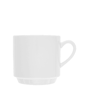 Univerzálna šálka na kávu z porcelánu v minimalistickom dizajne. Tento porcelán ocenia aj nároční zákazníci v každej domácnosti. Je vhodný do umývačky riadu aj mikrovlnnej rúry.