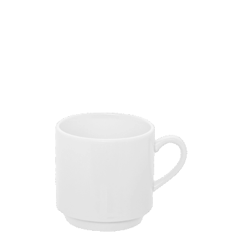 Univerzálna šálka na kávu z porcelánu v minimalistickom dizajne. Tento porcelán ocenia aj nároční zákazníci v každej domácnosti. Je vhodný do umývačky riadu aj mikrovlnnej rúry.