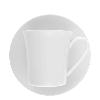Univerzálna šálka na kávu/čaj z porcelánu v minimalistickom dizajne. Tento porcelán ocenia aj nároční zákazníci v každej domácnosti. Je vhodný do umývačky riadu aj mikrovlnnej rúry.