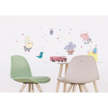 Samolepiaca dekorácia Peppa pig Space, 30 x 30 cm