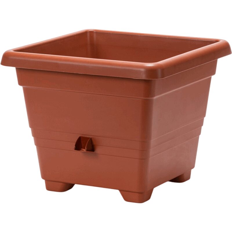 Samozavlažovací kvetináč BERGAMOT, terakota, Plastia, 40 x 40 cm Samozavlažovací kvetináč BERGAMOT, terakota, Plastia, 40 x 40 cm