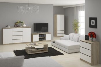 AJA60 - Vaša nová šatníková skriňa do spálne Predstavujeme vám AJA60, šatníková skriňa, ktorá je nielen praktická, ale aj elegantná. Ideálna voľba pre každú spálňu, ktorá kombinuje funkcionalitu s moderným dizajnom.  Materiál: Odolné LTD Rozmery: 180 x 60 x 51 cm Farba: Dub Sonoma spojený s čistou bielou Vybavenie: 2 zásuvky a 1 polička pre maximálny úložný priestor Funkcia: Tiché dovieranie pre pokojné a nenápadné uzatváranie Design: Elegantný dvojdverový dizajn < /ul> Či už hľadáte ideálnu skriňu pre svoju spálňu alebo chcete obohatiť svoj interiér o kvalitný a estetický kúsok nábytku, AJA60 je jasnou voľbou.