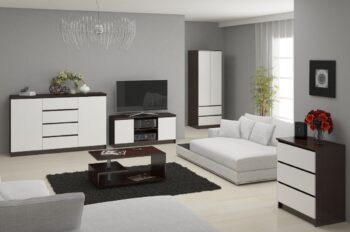 AJA60 - Moderná šatníková skriňa pre váš domov Zoznámte sa s AJA60, šatníkovou skriňou, ktorá je dokonalou kombináciou elegancie a funkčnosti. Vhodná do každej spálne a navrhnutá tak, aby spĺňala všetky vaše potreby v oblasti skladovania.  Materiál: Vysoko kvalitné LTD Rozmery : 180 x 60 x 51 cm, ideálne vyhovuje ako veľkým, tak menším priestorom Farba: Štýlová kombinácia wenge a bielej Vybavenie: 2 zásuvky a 1 polička pre maximálne využitie priestoru Funkcia: Tiché dovieranie, ktoré zaručuje hladké a tiché zatváranie Design: Dvojdverová konštrukcia pre ľahký prístup k vášmu oblečeniu  AJA60 nie je len obyčajnou šatníkovou skriňou. Je to stelesnenie moderného designu, kvalitného materiálu a inteligentného skladovania. Prineste do svojej spálne kúsok luxusu s týmto neuveriteľným kúskom nábytku.