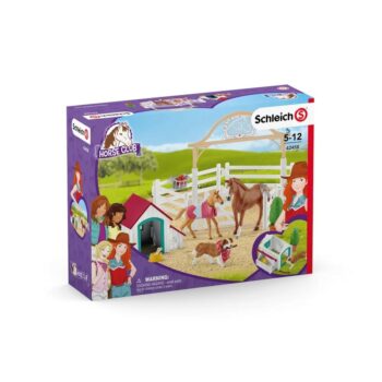 Schleich 42458 Hosťujúce kone, Hannah s fenkou Ruby, 40 x 30 x 20 cm