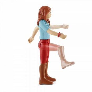 Schleich 42539 Ryšavka Hannah s pohyblivými kĺbmi na koni, 15 cm
