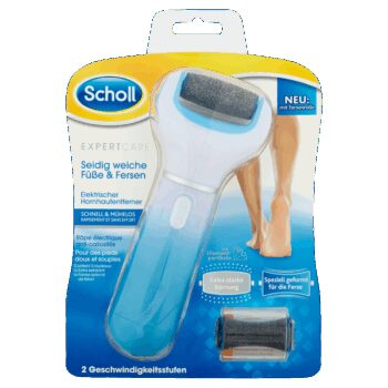 Scholl Elektrický pilník na chodidlá + 2 rotačné hlavice Velvet Smooth