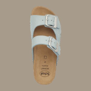 Scholl Pantofle Moldava Wedge AD modrá, veľkosť 40, 40 EU