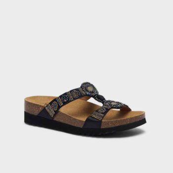 Scholl Pantofle New Bogotà Wedge čierna, veľkosť40, 40 EU
