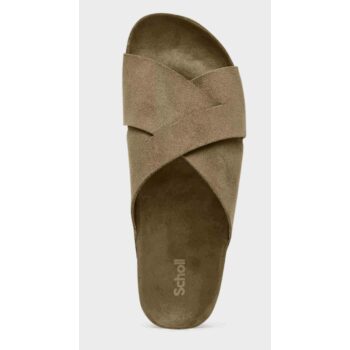 Scholl Pantofle Vivian, khaki, veľkosť 38, 38 EU
