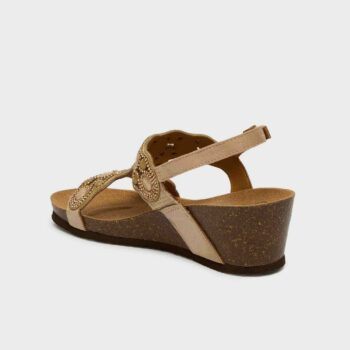 Scholl sandále Lerici T-Bar béžová, veľkosť 37, 37 EU