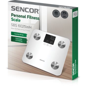 Sencor SBS 6025WH osobná fitness váha, biela