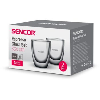 Sencor SGX 001 termo pohár na espresso 80 ml, 2 ks