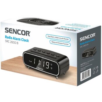 Sencor SRC 2600 B rádiobudík, čierna