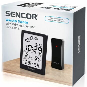 Sencor SWS 2300 B meteorologická stanica, čierna
