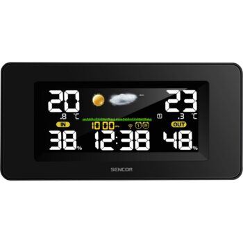 Sencor SWS 5270 meteostanica s bezdrôtovým snímačom, čierna