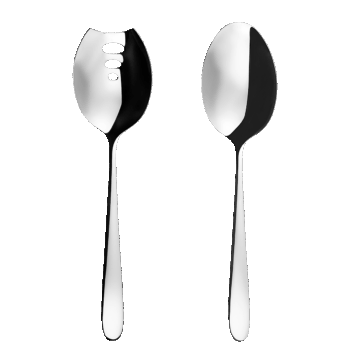 lyžička/vidlička na šalát Servírovací set Alpha ponúka krásny jemný dizajn spoločne s vysokou kvalitou línie Master Chef, ktorú určite oceníte pri naberaní šalátov.