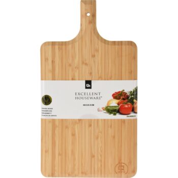 Servírovacia doštička s rukoväťou Bamboo, 46 ​​x 24,5 x 1,5 cm