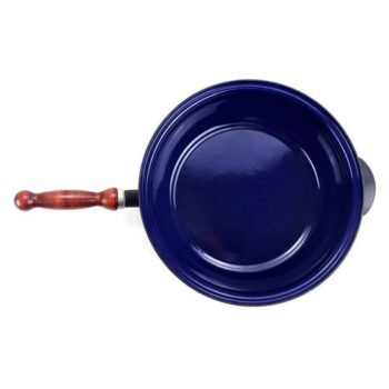 Sfinx Smaltovaná panvica s dreveným držadlom BSE, 28 cm, pr. 28 cm