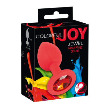 Silikónový análny kolík Jewel Red Plug small​