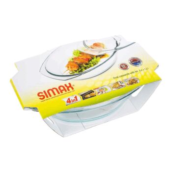 Simax Pekáč sklenený oválny s vekom 3,6 l