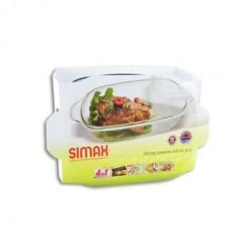 Simax Pekáč sklo obdĺžnik 36,5x21x13,5 cm veko