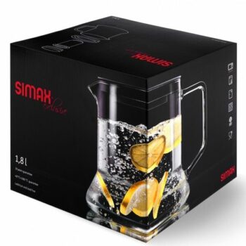 Simax Sklenená kanvica s nerezovým filtrom Look1,8 l