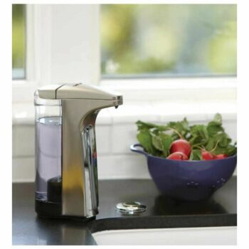Simplehuman Bezdotykový dávkovač mydla 237 ml, matný nikel
