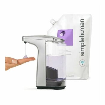 Simplehuman Bezdotykový dávkovač mydla 237 ml, matný nikel