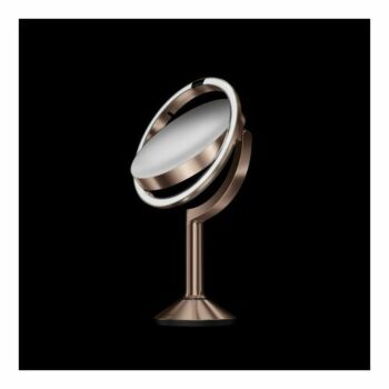 Simplehuman Kozmetické LED zrkadlo Sensor TRIO, zväčšenie 1x/5x/10, rose gold