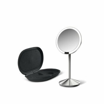 Simplehuman Senzorické kozmetické zrkadielko cestovné s Tru-lux LED osvetlením 10x zväčšenie