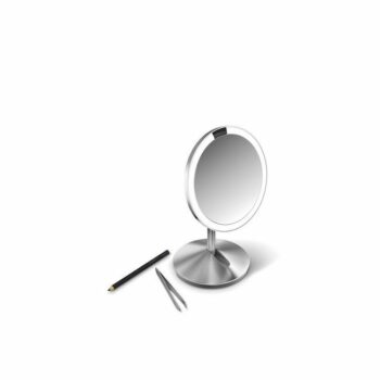 Simplehuman Senzorické kozmetické zrkadielko cestovné s Tru-lux LED osvetlením 10x zväčšenie