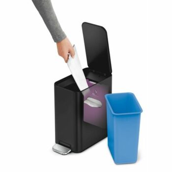Simplehuman Úzky pedálový kôš 5 l, čierna