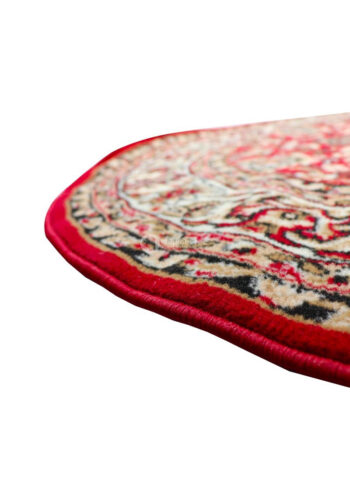 Sintelon, Kusový koberec Teheran Practica 59 / CVC ovál, 200x290, červená, chodba / predsieň