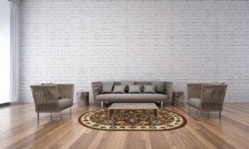 Sintelon, Kusový koberec Teheran Practica 59 / DMD ovál, 160x230, hnedá, chodba / predsieň