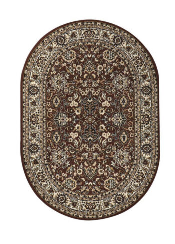 Sintelon, Kusový koberec Teheran Practica 59 / DMD ovál, 160x230, hnedá, chodba / predsieň