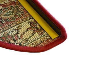 Sintelon Nášľapy na schody Practica červený polkruh, samolepiaci - 24x65 polkruh (rozmer vrátane ohybu)