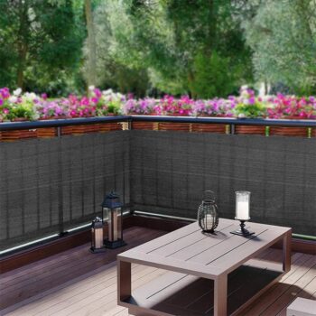 Sivá clona na balkón 1 x 5 m