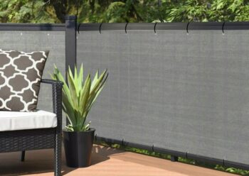 Sivá clona na balkón 1 x 5 m