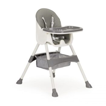 Sivá jedálenska stolička pre deti HC-823-GRAY