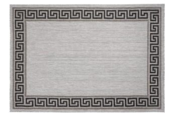 Sivý koberec s egyptským vzorom Melissa Šírka: 80 cm | Dĺžka: 150 cm