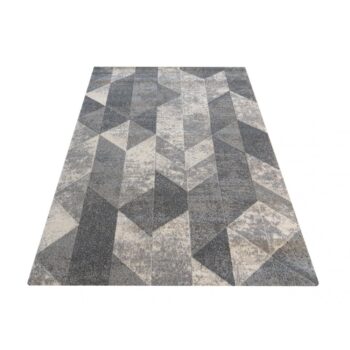 Sivý koberec s moderným vzorom Šírka: 80 cm | Dĺžka: 150 cm