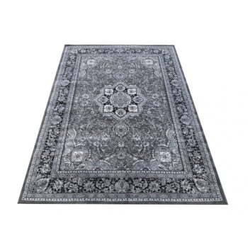 Sivý koberec s ornamentmi mandala Šírka: 240 cm | Dĺžka: 330 cm
