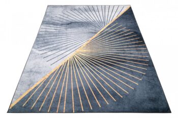 Sivý moderný koberec s jednoduchým vzorom Šírka: 80 cm | Dĺžka: 150 cm