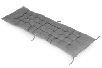 Sivý vankúš na záhradné lehátko 160 cm 160 x 52 cm