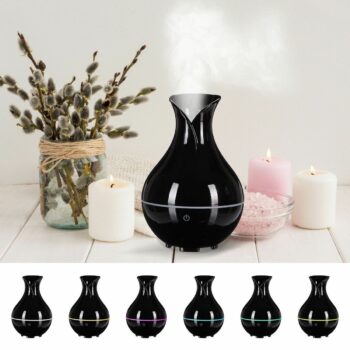 Sixtol Aroma difuzer Bloom černý lesk 200 ml