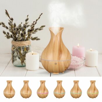 Sixtol Aroma difuzer Bloom světlé dřevo 200 ml